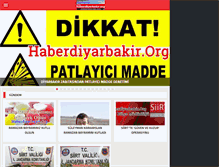 Tablet Screenshot of haberdiyarbakir.org